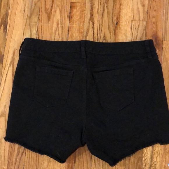 Torrid black cut off raw hem black shorts 14 - Picture 2 of 6